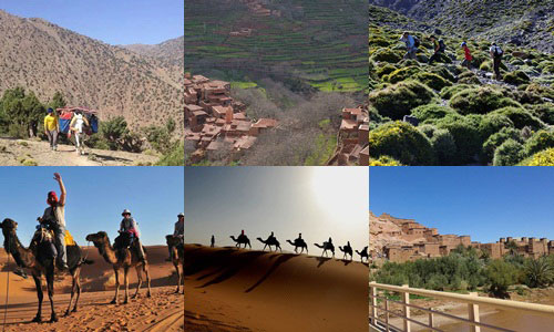 2 days Hiking across High Atlas Valleys & 3 Days Sahara Desert Discovery Tour 